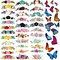 49 Pieces Patches and Butterfly Stickers Iron on, Iron on Decals Clothing Appliques for Clothes Jacket Shirts Dress Backpacks